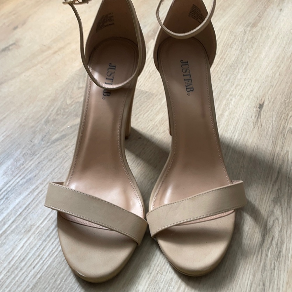 Nude high heels